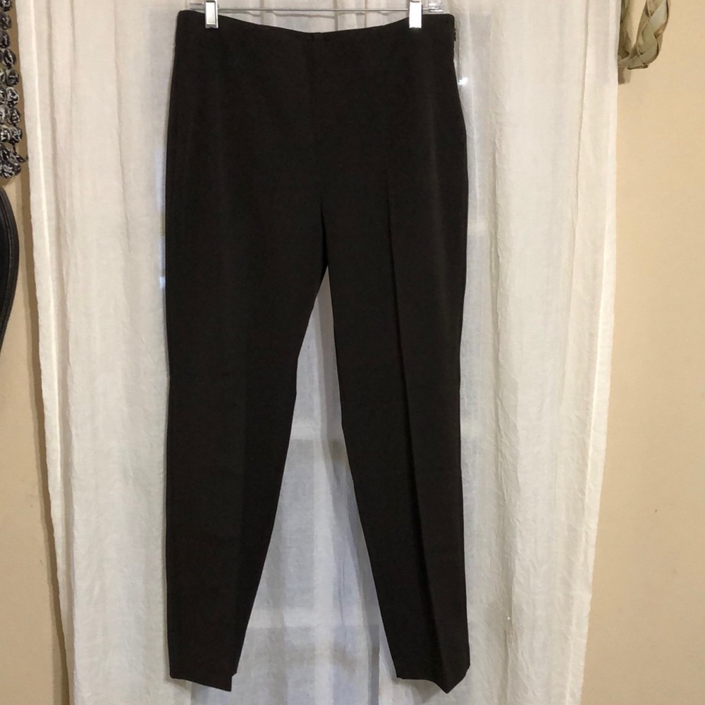 NWT Talbots Classic Trouser Front Pleat Pant in Brown